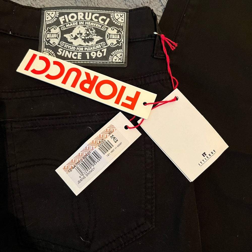 Fiorucci Classic Black jeans size 26